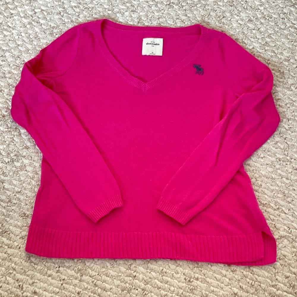 Abercrombie kids pink sweater - girls size XL